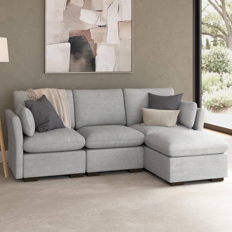 Bush Home Sienna Modular 3-Seater Reversible Chaise Sectional