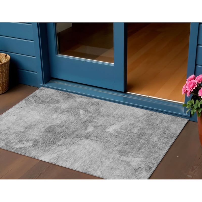 HomeRoots Nautical Transitional Rectangle Outdoor Rug - 3' x 5'