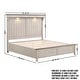 preview thumbnail 15 of 17, Roundhill Furniture Walcott 6-Piece Bedroom Set with Touch LED Lighting