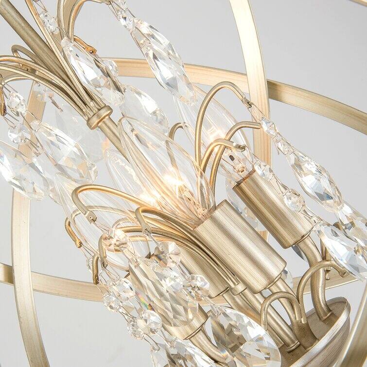 Maxax 4 - Light 16.5'' Globe Semi Flush Mount - 16.5*16.5*20