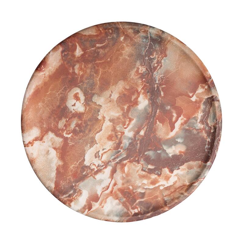 Studio London Elegant Silfi Travertine Effect Stool and Weatherproof