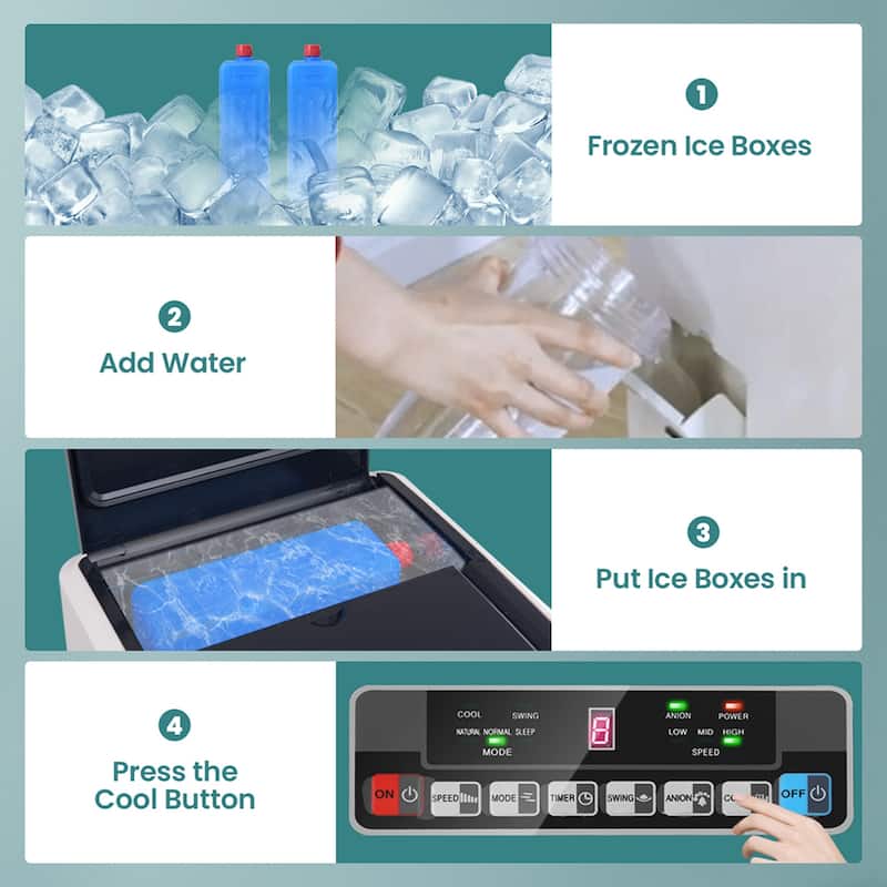 Costway Evaporative Air Cooler Portable Fan Conditioner Cooling