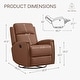 preview thumbnail 33 of 52, Jerome Swivel Glider Recliner Nursery Chair Manual Push Back Recliner