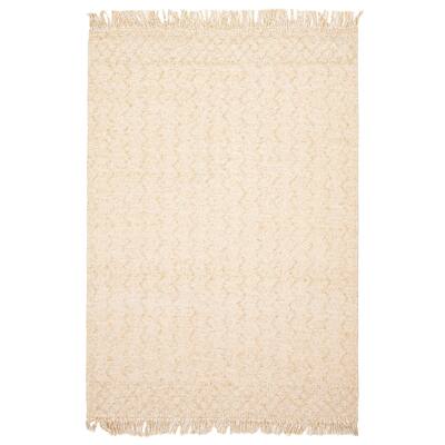 ECARPETGALLERY Braid weave Sienna Tan Wool Rug - 5'2 x 7'5