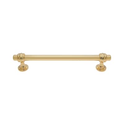 Utopia Alley Athen Pull Handle -Polished Gold Drawer Pull Handle, 6.3" Center to Center
