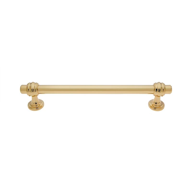 Utopia Alley Cabinet knob/Pull, Polished Gold, knob 1.19"/3.75"/5"/6.3"/10" center to center - 6.3" 5 pack - Gold