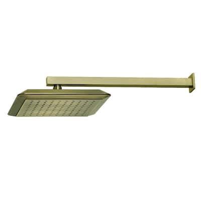 Kingston Brass Claremont 9-5/8 Inch Square Shower Head with Shower Arm