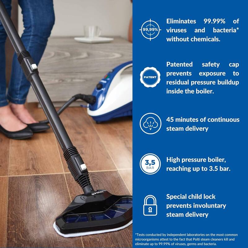 Polti PTNA0018 Vaporetto Smart Steam Mop & Steam Cleaner for Cleaning&Sanitizing