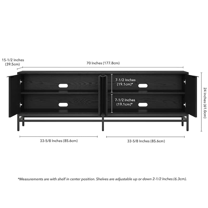Montello Rectangular TV Stand for TV's up to 78" - 70" Wide