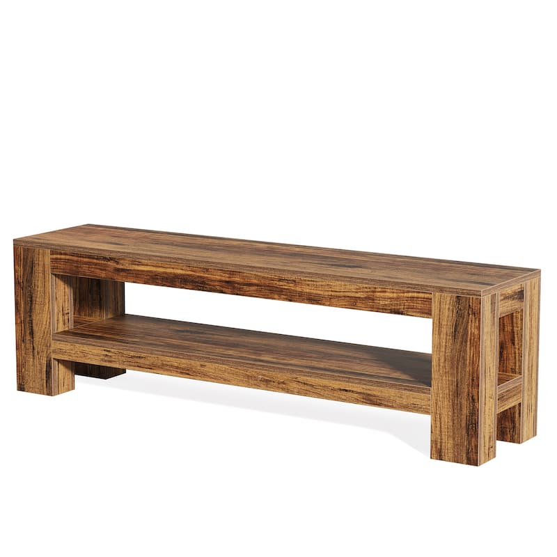 TV Stand, Media Console with Storage Shelves, Entertainment Center Television Console Accent Cabinet for Living Room, Bedroom