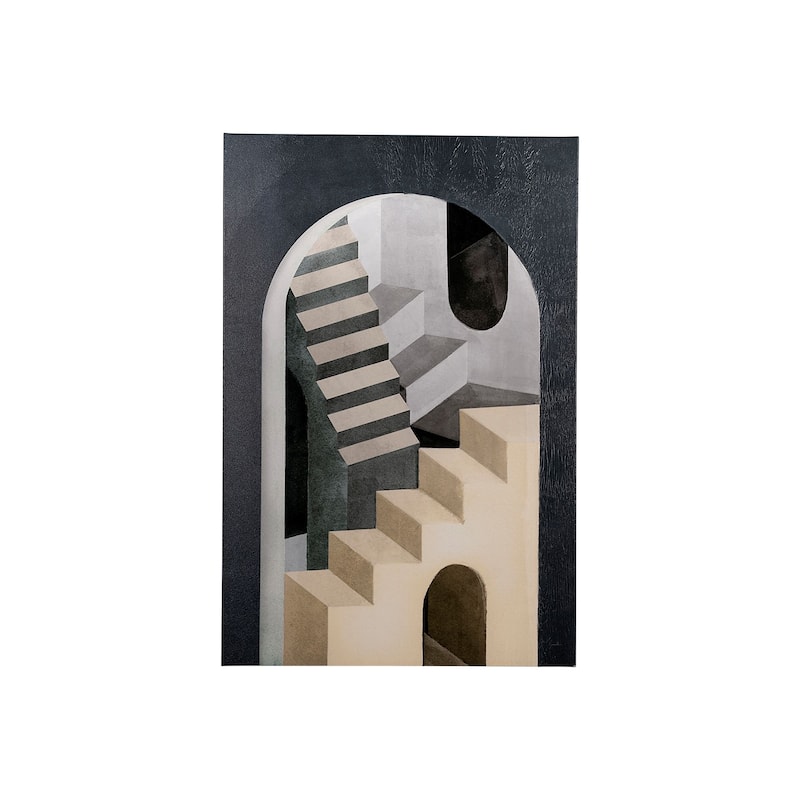Labyrinth I Tri Color (30 x 45) Canvas Art Print - Small