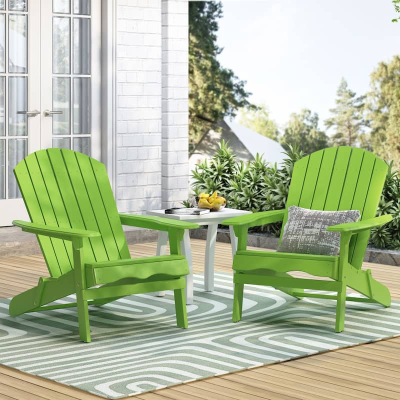 Hanlee Outdoor Rustic Acacia Wood Folding Adirondack Chair (Set of 2) by Christopher Knight Home