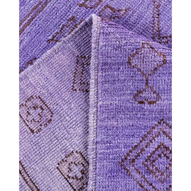 Contemporary Overdyed Wool Hand Knotted Area Rug - 6' 1" x 8' 10"
