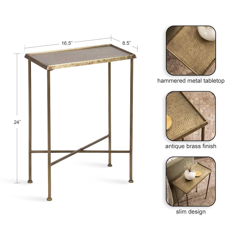 Kate and Laurel Sanzo Slim Side Table