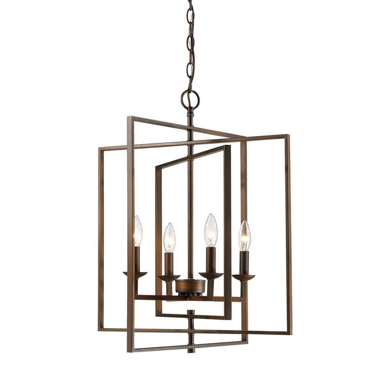 Millennium Lighting 4 Light 20" Wide Geometric Chandelier