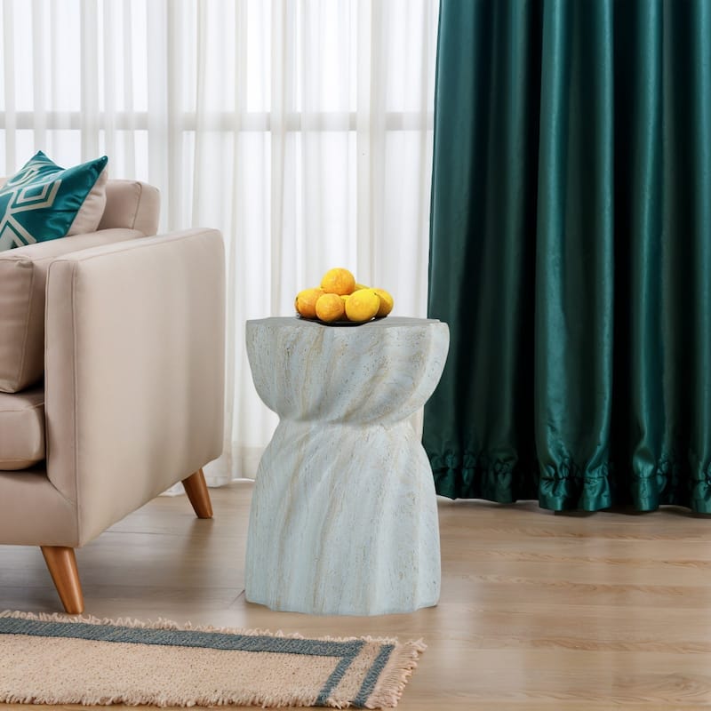 Modern Compact Bouquet-Style Side Table for Indoor and Outdoor Use - White