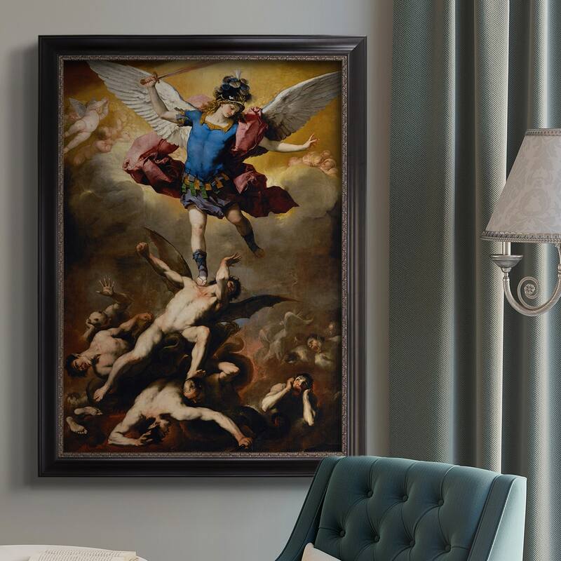The Fall of the Rebel Angels Premium Framed Canvas- Ready to Hang
