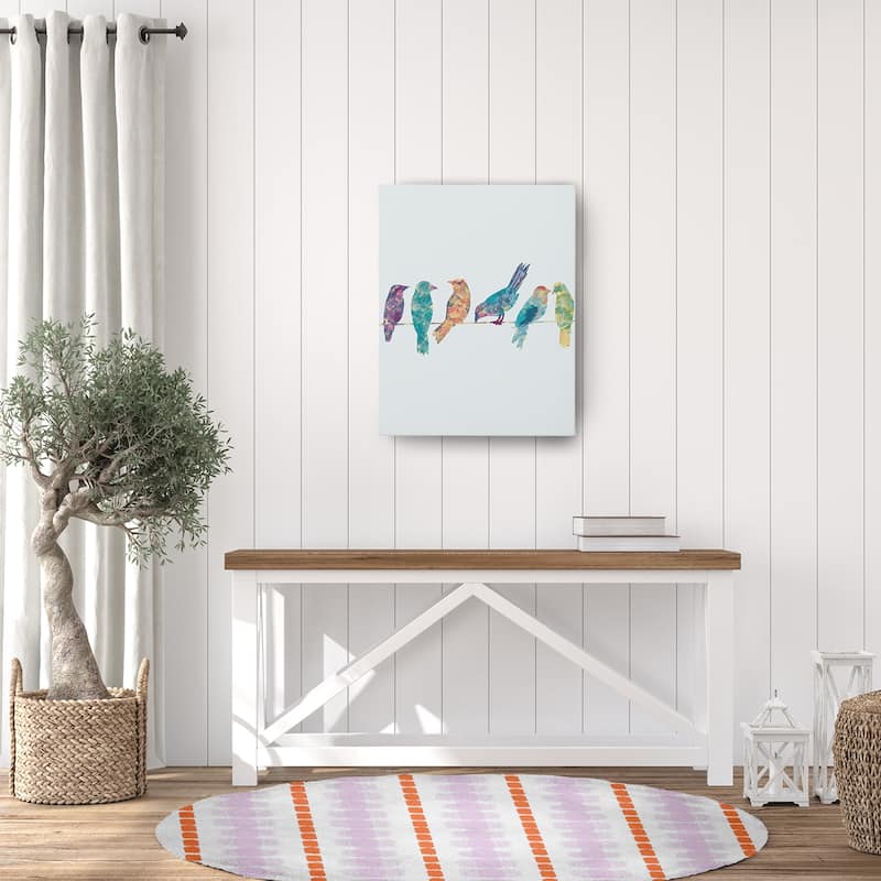 Watercolor Stripe Spring Chenille Rug