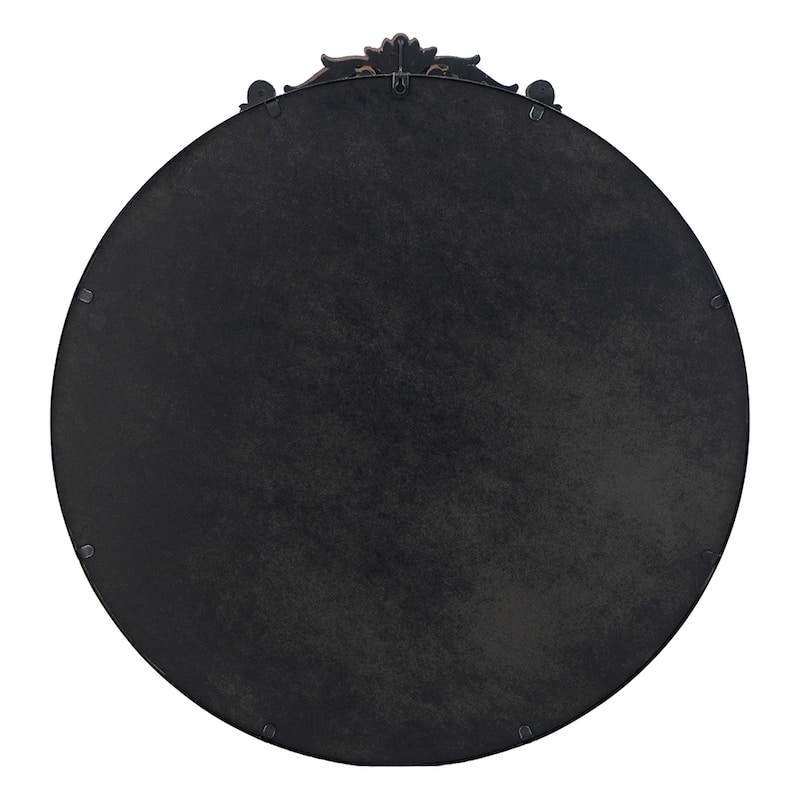 Round Wall Mounted Mirror with Metal Frame