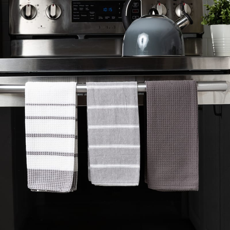 Fabstyles Fouta Cotton Set of 3 Kitchen Towel