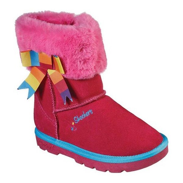 Shop Skechers Girls Cozy Ups Hot Cocoa Cutie Boot Pink On Sale Free Shipping On Orders Over