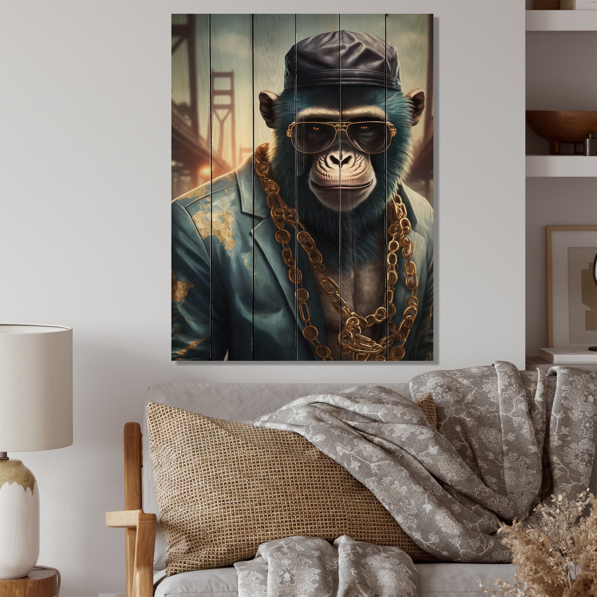 https://ak1.ostkcdn.com/images/products/is/images/direct/b35e87611fc375bcec6a6695e49358b13e5483fb/Designart-%27Monkey-Gangster-In-NYC-IV%27-Animals-Monkey-Wood-Wall-Art---Natural-Pine-Wood.jpg