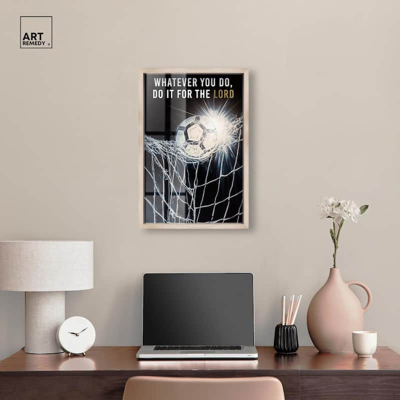 Do it for the Lord Soccer Shadowbox by Art Remedy