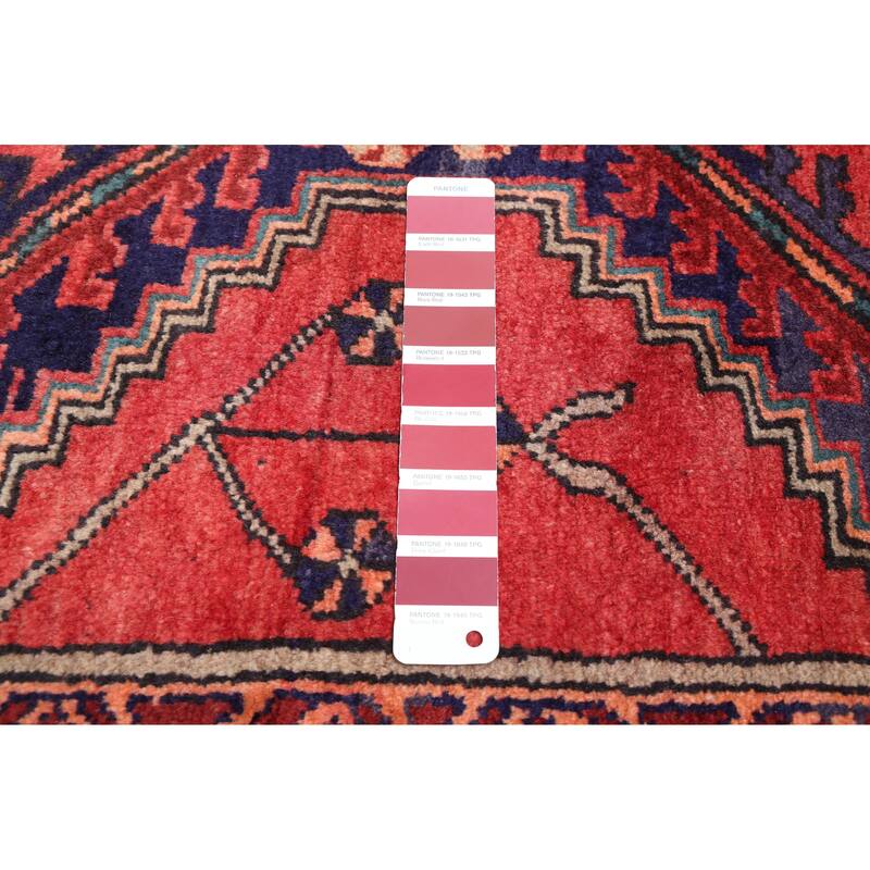 ECARPETGALLERY Hand-knotted Konya Anatolian Red Wool Rug - 3'6 x 12'0