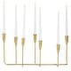 preview thumbnail 12 of 15, CosmoLiving by Cosmopolitan Gold Metal Long Tapered 7 Holder Decorative Candelabra