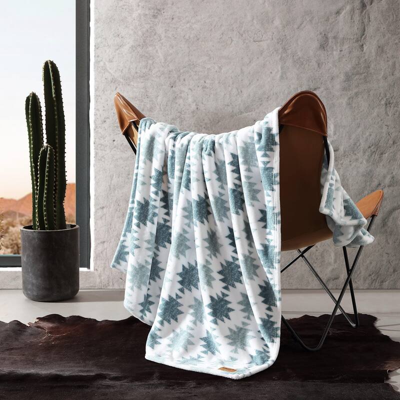 Wrangler Printed Ultra Soft Plush Fleece Throw Blanket