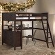 preview thumbnail 2 of 25, Modern Full size Loft Bed With Drawers and Desk,Shelves,Solid Construction for Bedroom