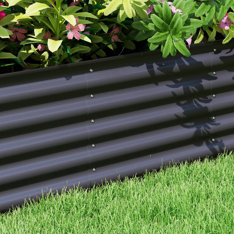 Galvanized Steel Raised Garden Bed with Modular Design