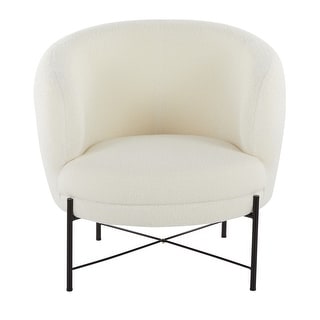 Chloe Upholstered Accent Chair with Metal Legs