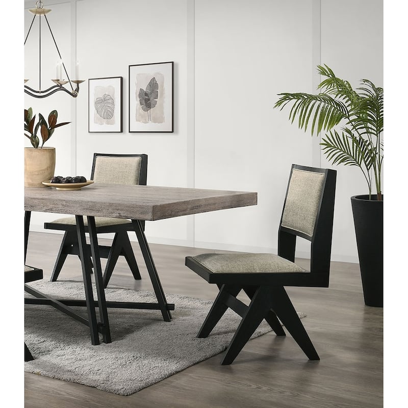 Dining Room Side Chairs Upholstery Seat 2pc Dining Side Chairs