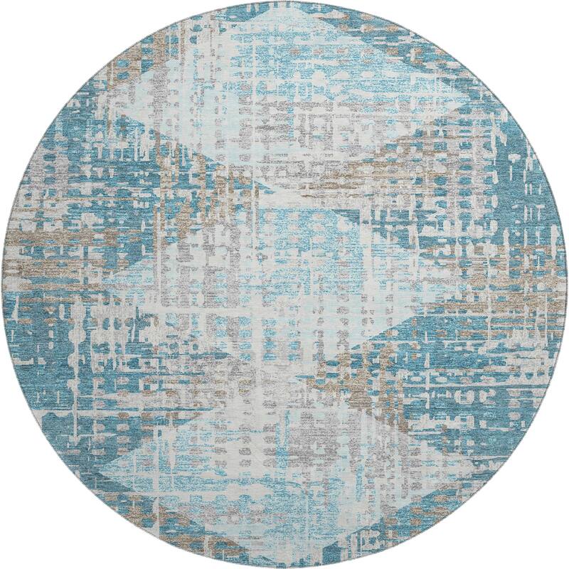 Premium Washable Super Soft Hatch Diamond Mayfield Rug