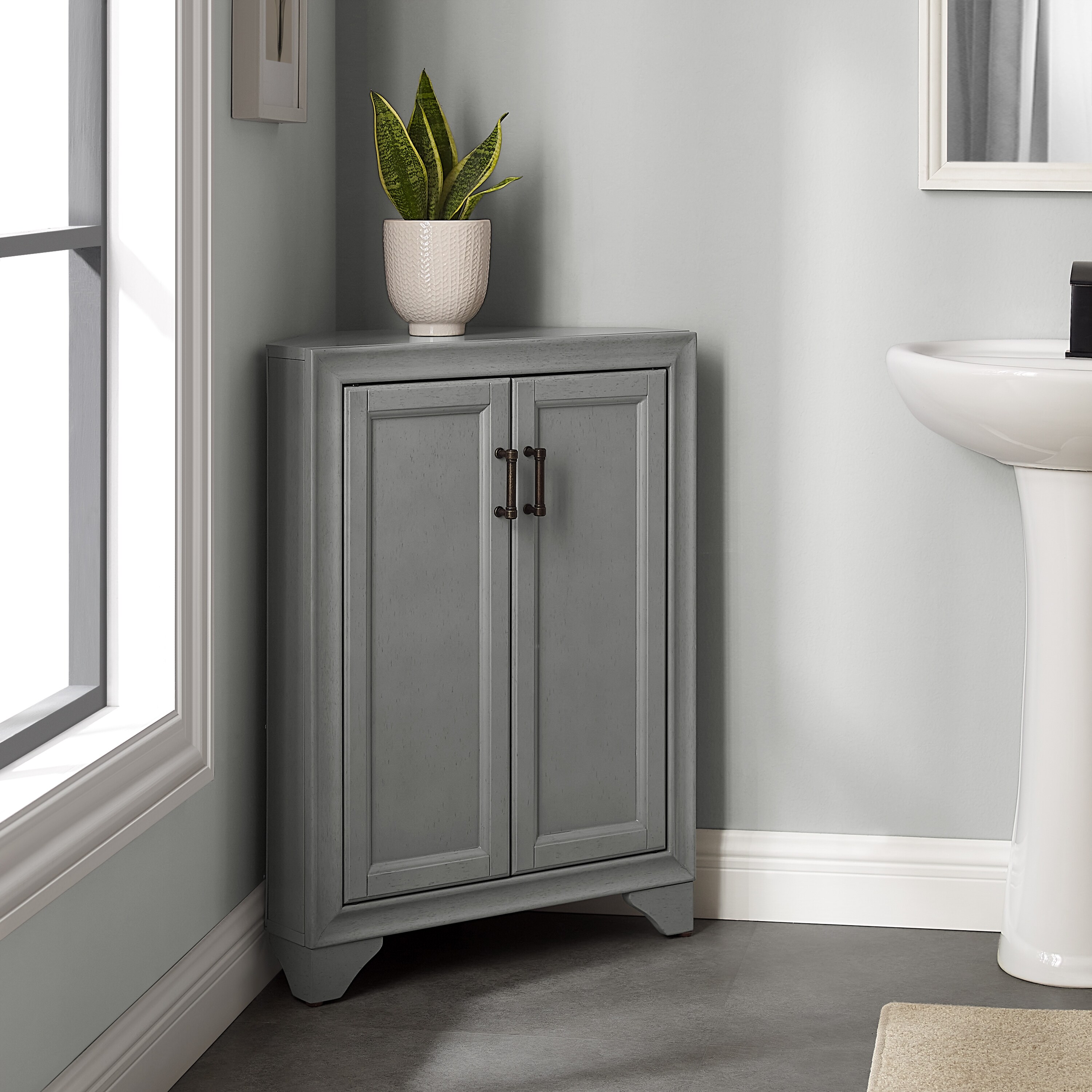 Tara Corner Storage Cabinet - Bed Bath & Beyond - 36246324