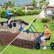 preview thumbnail 14 of 18, Gymax Sand Digger for Kids w/2-Handed Controls Flexible Shovel 360°