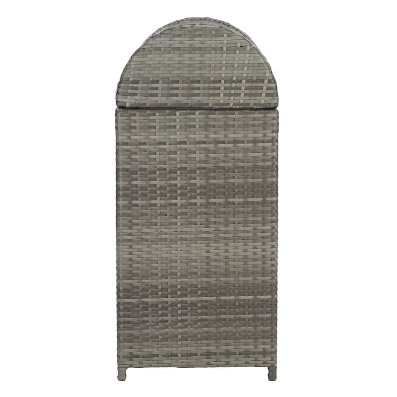 SAFAVIEH Outdoor Mazeli Trash Bin (Fully Assembled)