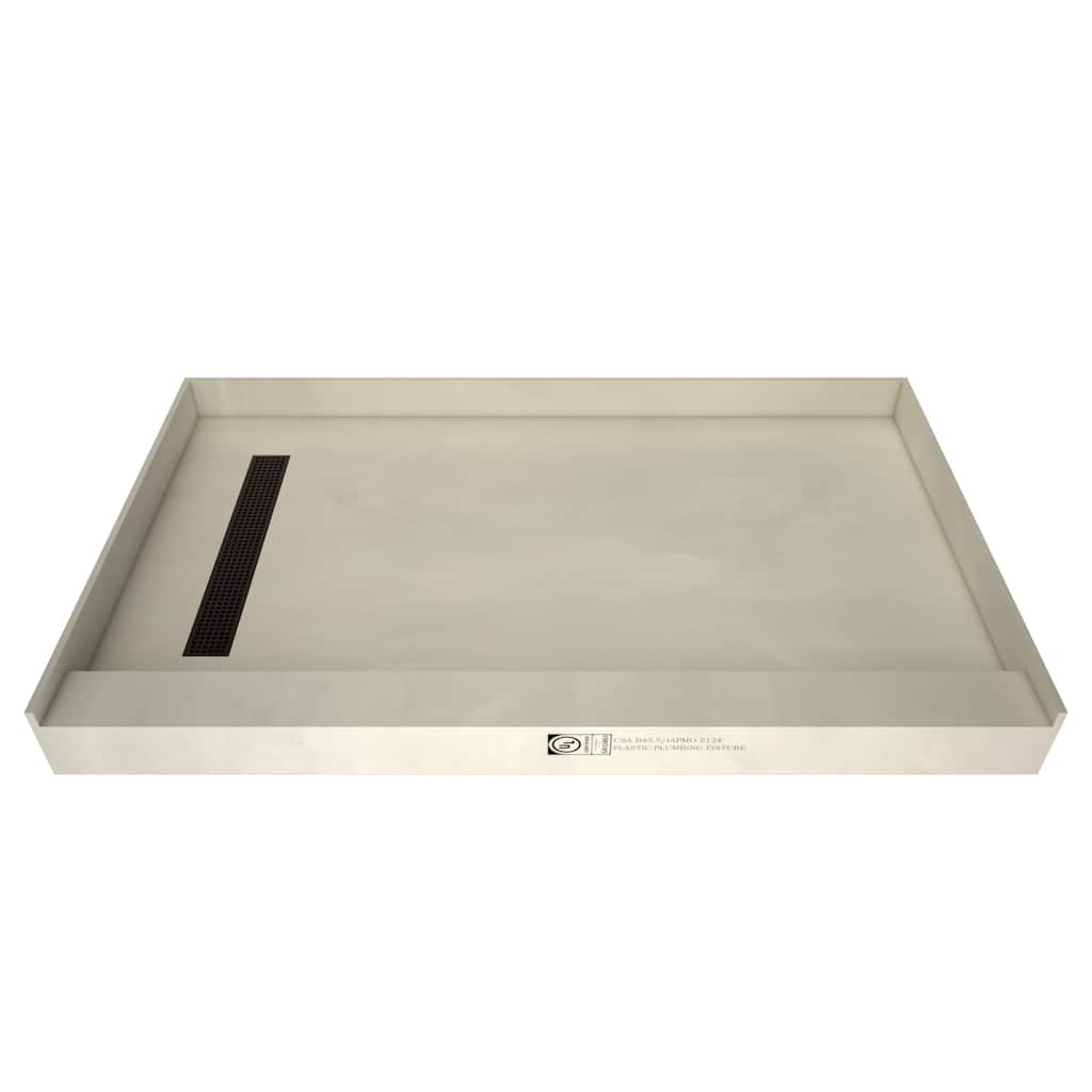 Tile Redi Redi Trench 48" x 30" Rectangular Shower Base with Single
