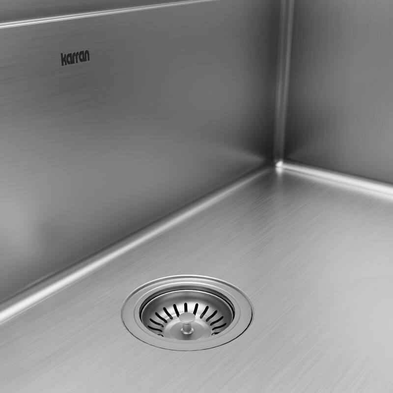 Karran Elite WS-35-PK1 Undermount 30" Single Bowl Stainless Steel Workstation Kitchen Sink