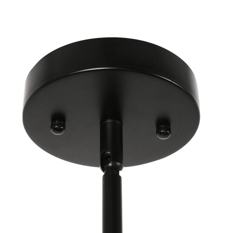 YANSUN 6-Light Black Branch Chandelier, E12 Base, Round Rod Design, No Bulbs