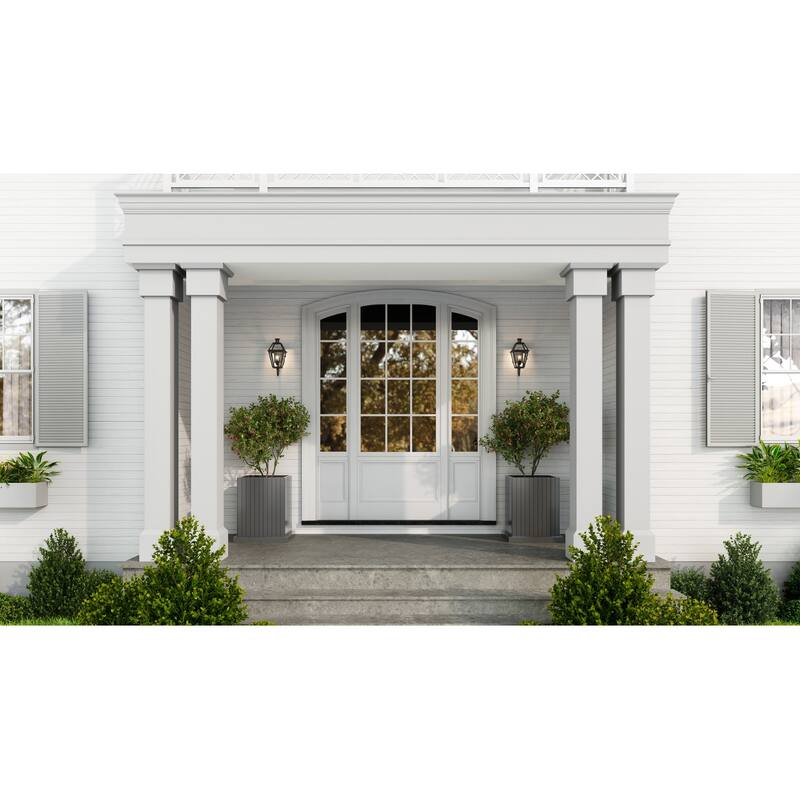 Rue De Royal 1-Light Earth Black Outdoor Wall Lantern