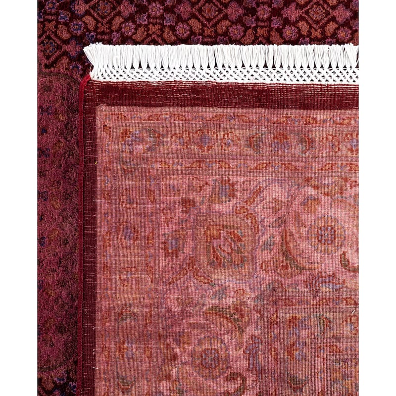 Overdyed One-of-a-Kind Hand-Knotted Area Rug - Pink - 6' 7" x 9' 8"