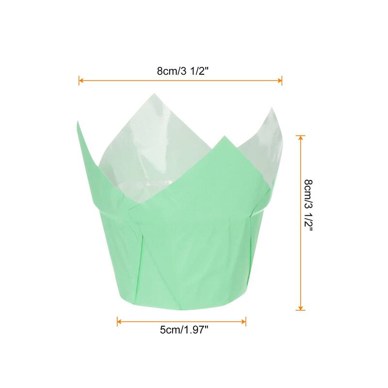 150Pcs Tulip Cupcake Liners Standard Paper Baking Cups Disposable