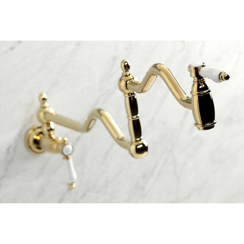 Kingston Brass Bel-Air Wall Mounted Pot Filler Faucet