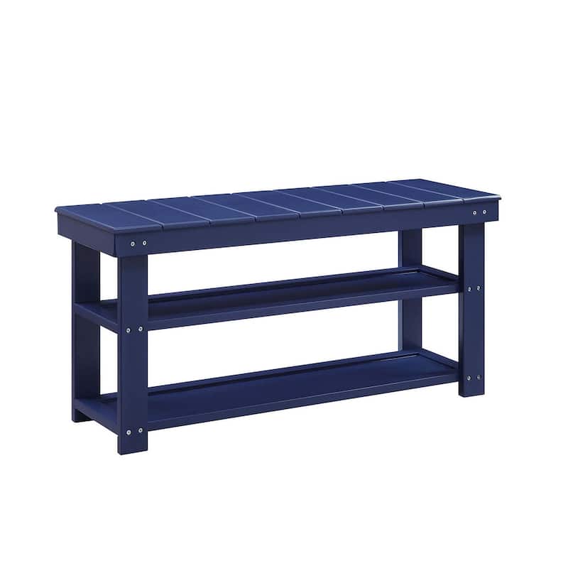 Convenience Concepts Oxford Utility Mudroom Bench with Shelves