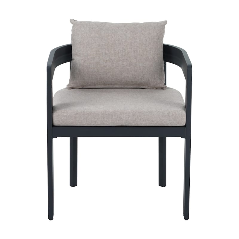 GDFStudio - Elko Aluminum Dining Chair with Cushion Set of 2