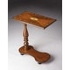 preview thumbnail 3 of 1, Handmade Butler Delicate Wood Inlay Tray Table