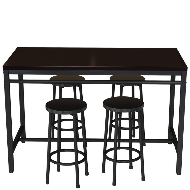 5-Piece Kitchen Counter Height Table Set