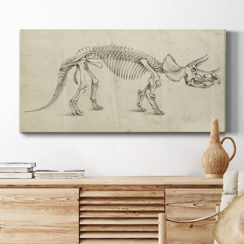 Dinosaur Study II- Premium Gallery Wrapped Canvas - Ready to Hang